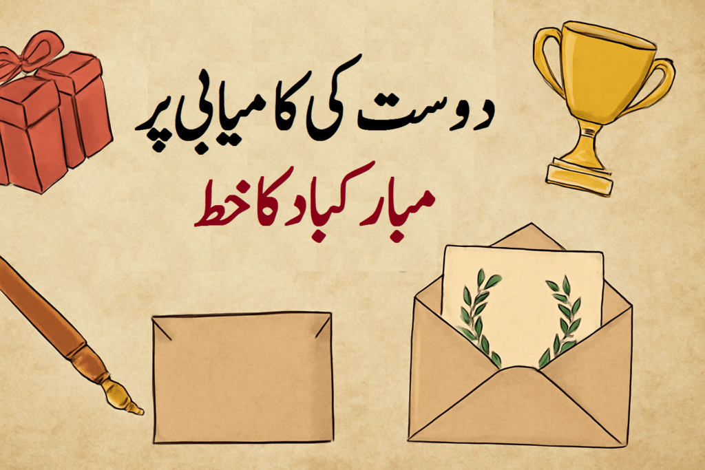 Dost Ki Kamyabi Pay Mubarak Ka Letter 9 Dost Ki Kamyabi Pay Mubarak Ka Letter