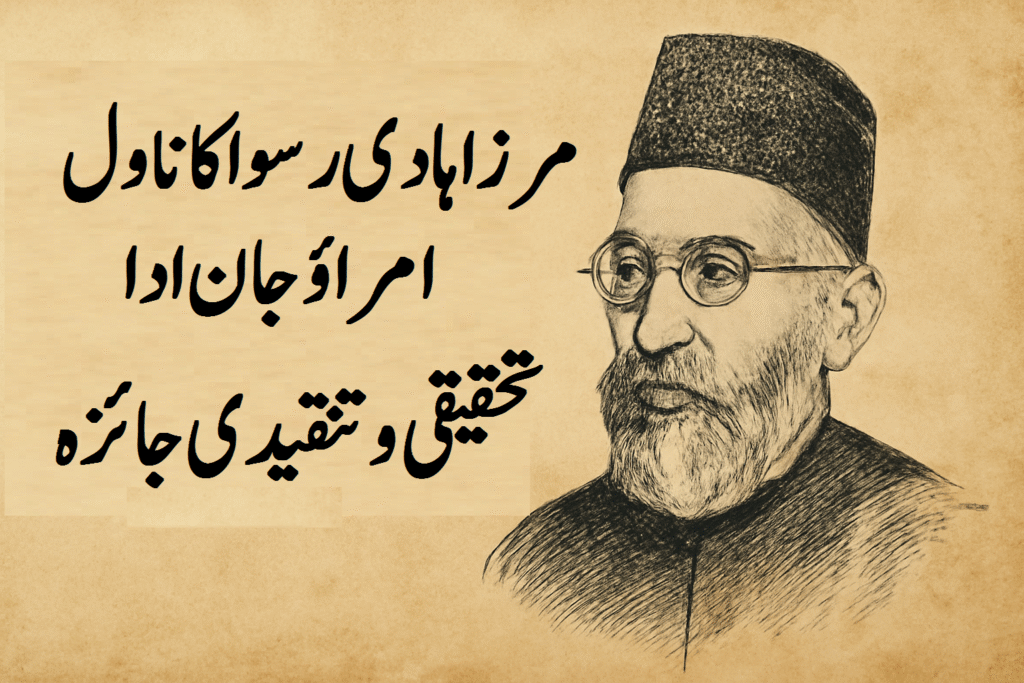 مرزا ہادی رسوا کا ناول امراؤ جان ادا تحقیقی و تنقیدی جائزہ 8 مرزا ہادی رسوا کا ناول امراؤ جان ادا تحقیقی و تنقیدی جائزہ
