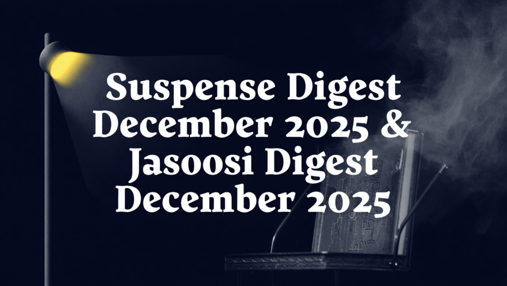 Suspense Digest December 2025 & Jasoosi Digest December 2025 2 Suspense Digest December 2025 Jasoosi Digest December 2025