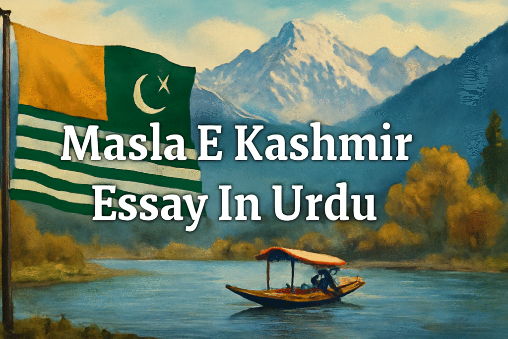 Masla E Kashmir Essay In Urdu 3 Masla E Kashmir Essay In Urdu