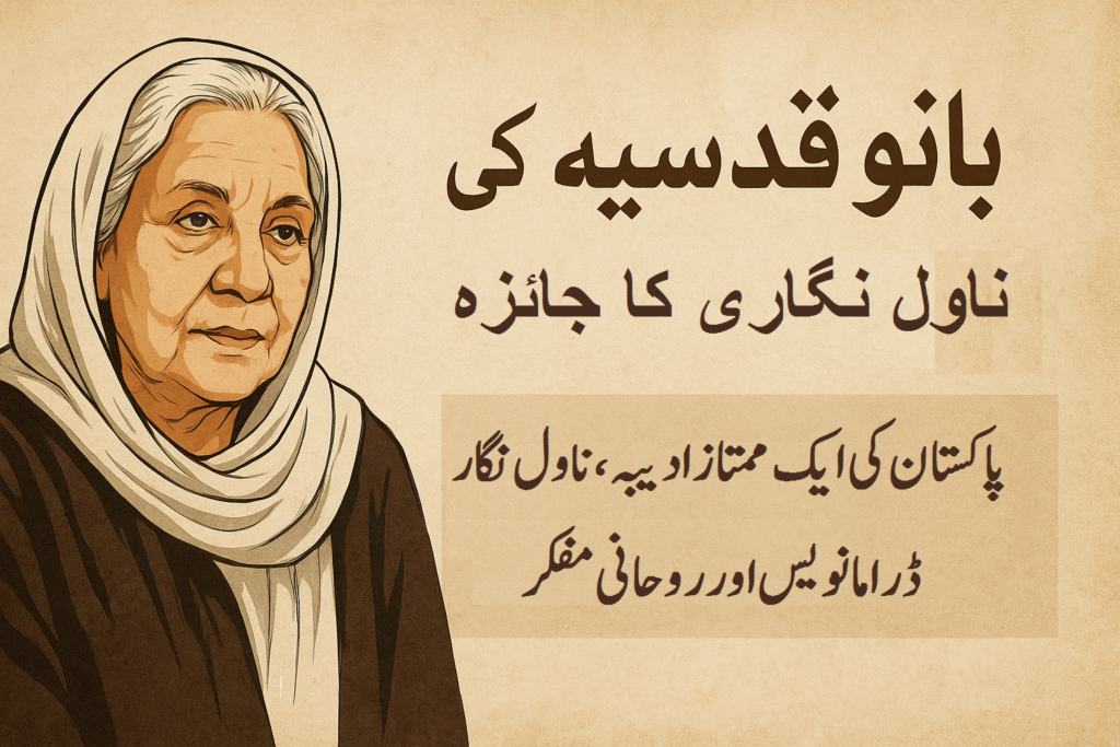 بانو قدسیہ بطور ناول نگار 7 بانو قدسیہ کی ناول نگاری کا جائزہ