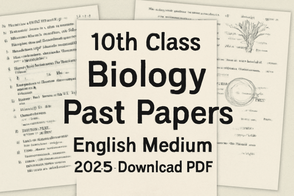 10th Class Biology Past Papers English Medium 2025 Download PDF 1 10th Class Biology Past Papers (English Medium)