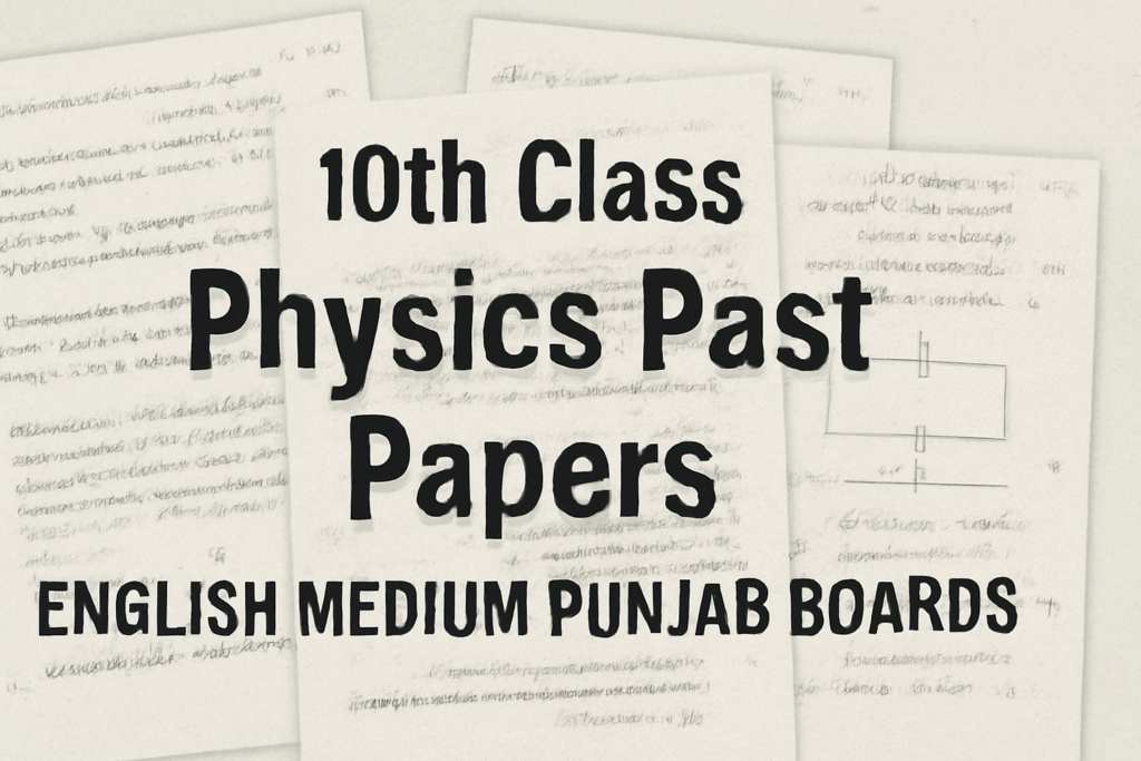 10th Class Physics Past Papers English Medium Punjab Boards 4 10th Class Physics Past Papers English Medium Punjab Boards