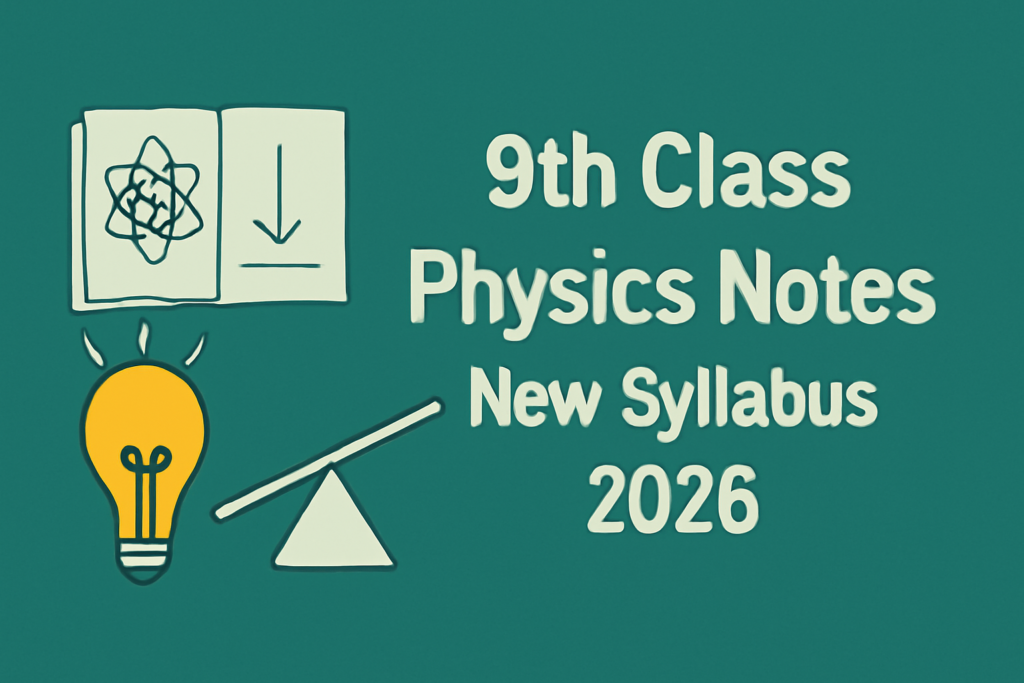9th Class Physics Notes New Syllabus 2026 4 9th Class Physics Notes New Syllabus 2026