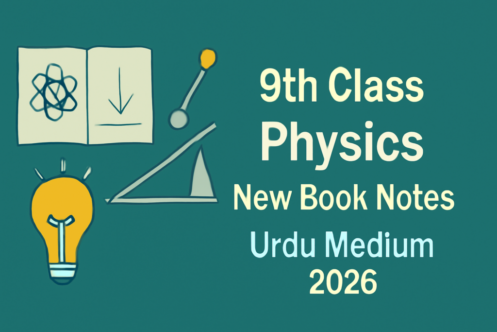 9th Class Physics New Book Notes Urdu Medium 2026 6 9th Physics New Book Notes Urdu medium 2026