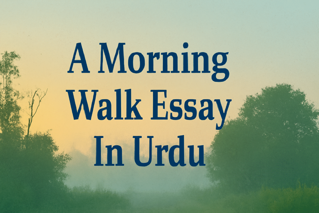 A Morning Walk Essay In Urdu 5 A Morning Walk Essay In Urdu