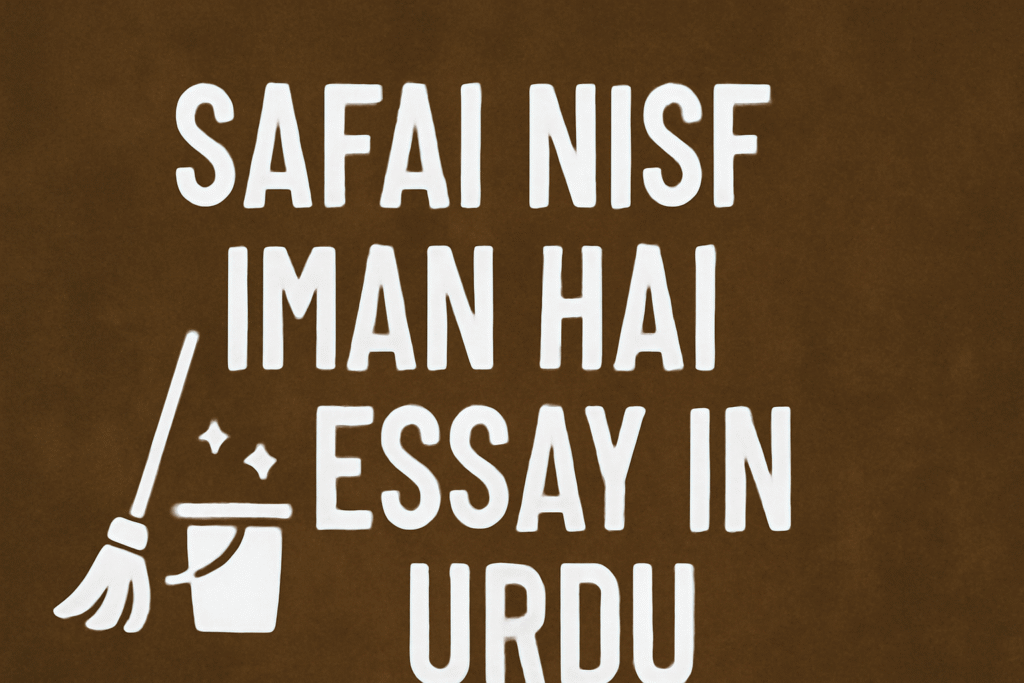 Safai Nisf Iman Hai Essay In Urdu 18 Safai Nisf Iman Hai Essay In Urdu