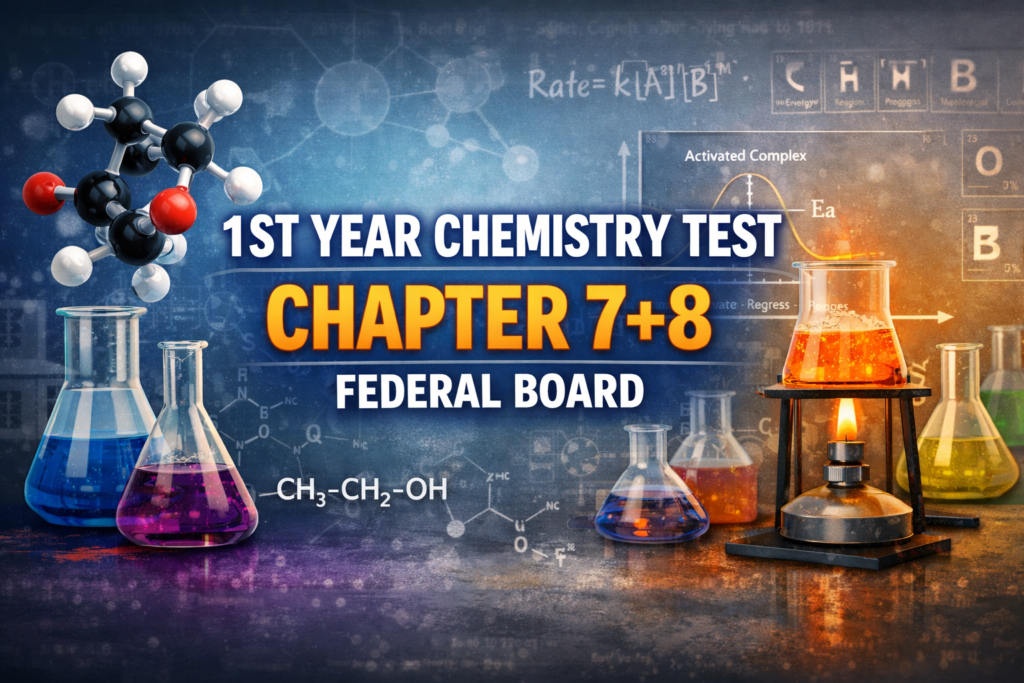1ST YEAR CHEMSITRY TEST CHAPTE 7+8 FEDERAL BOARD 7 1ST YEAR CHEMSITRY TEST CHAPTE 7+8 FEDERAL BOARD
