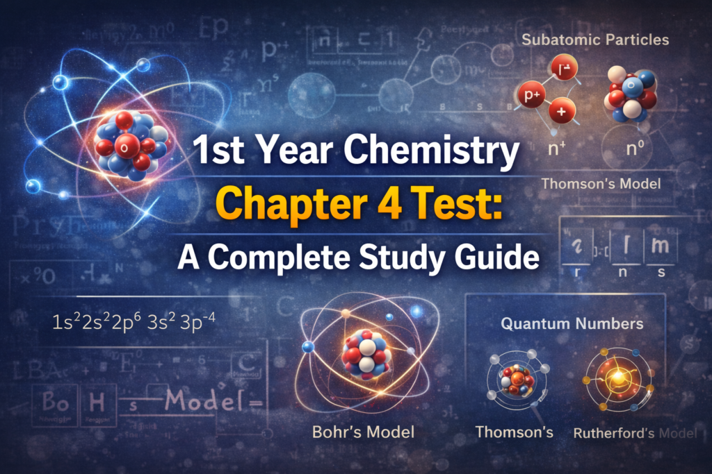 1ST YEAR CHEMISTRY CHAPTER 04 TEST 6 1ST YEAR CHEMISTRY CHAPTER 04 TEST