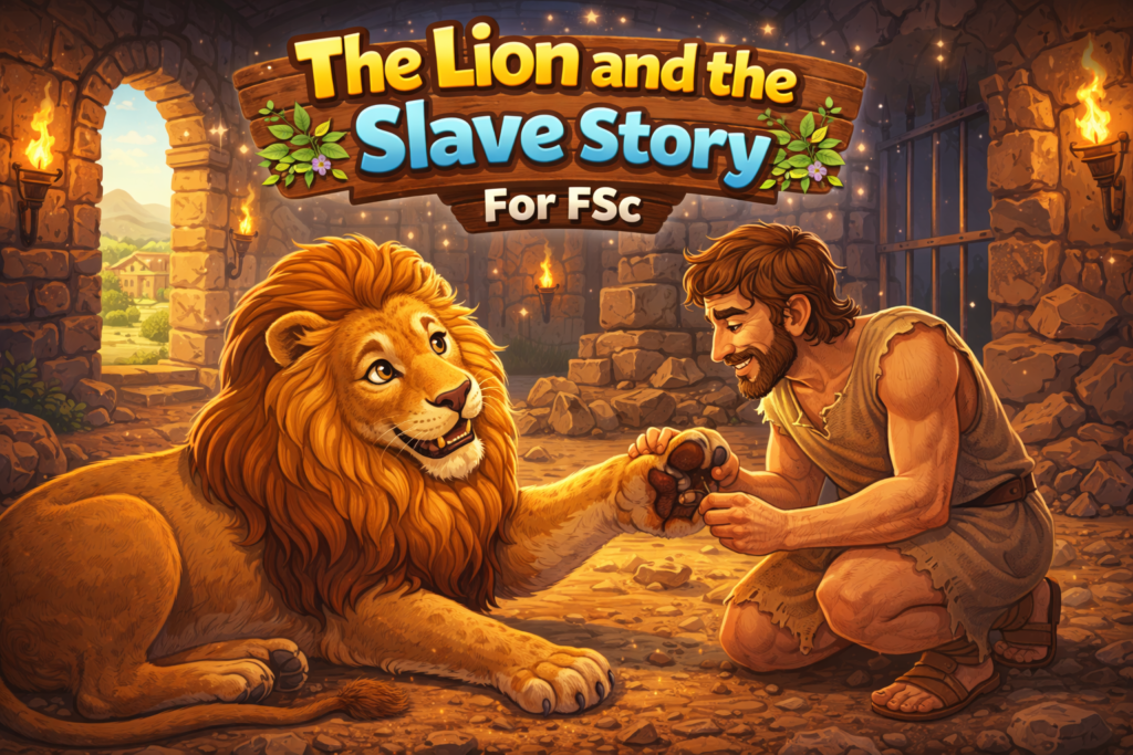 The Lion and the Slave Story For FSc 5 The Lion and the Slave Story For FSc