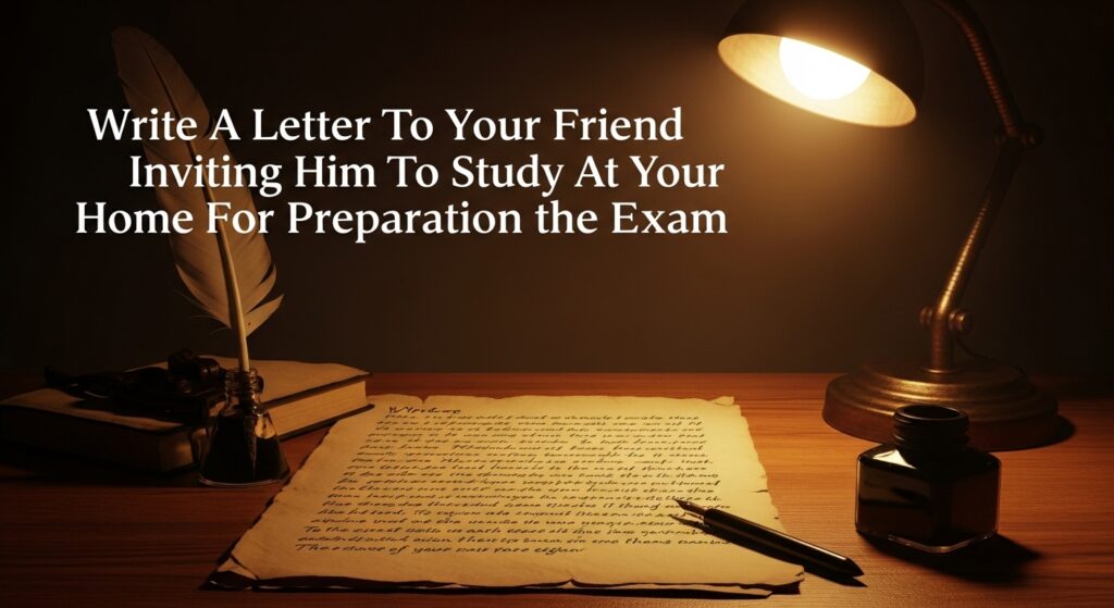 Write A letter To Your Friend Inviting Him To Study At Your Home For Preparation The Exam 14 Write A letter To Your Friend Inviting Him To Study At Your Home For Preparation The Exam