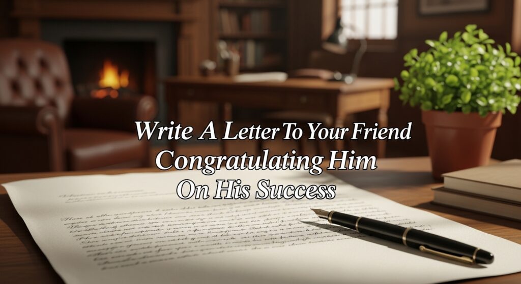 Write A Letter To Your Friend Congratulating Him On His Success 13 Write A Letter To Your Friend Congratulating Him On His Success