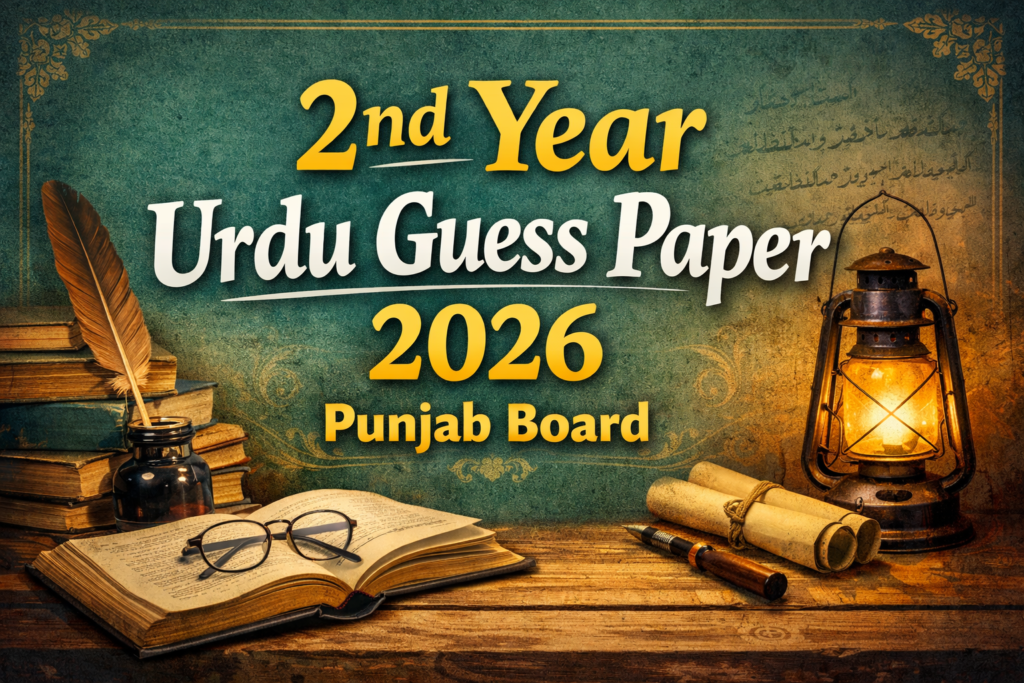 2nd Year Urdu Guess Paper 2026 Punjab Board 8 2nd Year Urdu Guess Paper 2026 Punjab Board
