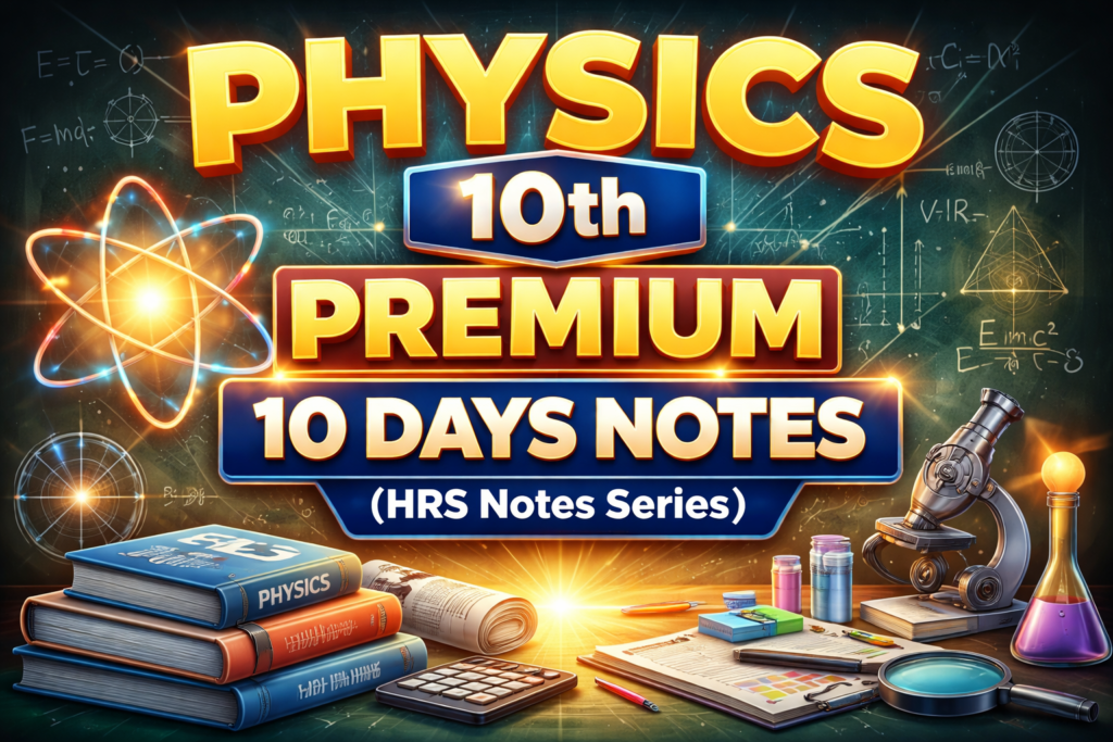 Physics 10th Premium 10 Days Notes (HRS Notes Series) 11 Physics 10th Premium 10 Days Notes (HRS Notes Series)