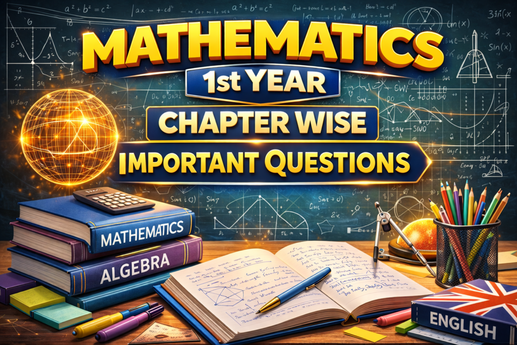 Mathematics 1st Year Chapter wise Important Questions 29 Mathematics 1st Year Chapter wise Important Questions