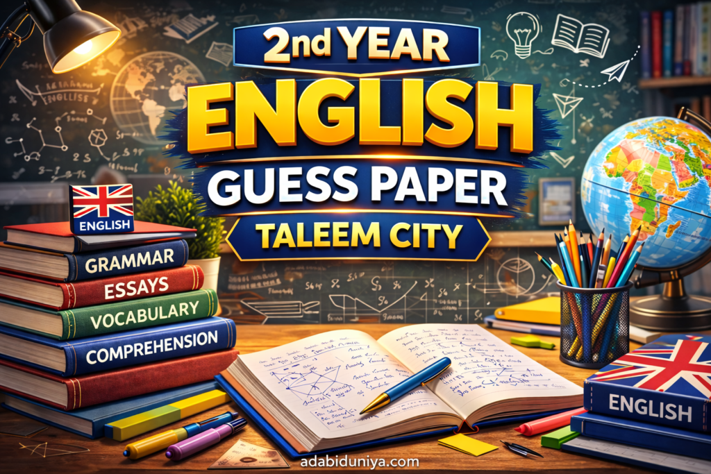 2nd Year English Guess Paper Taleem City 8 2nd Year English Guess Paper Taleem City