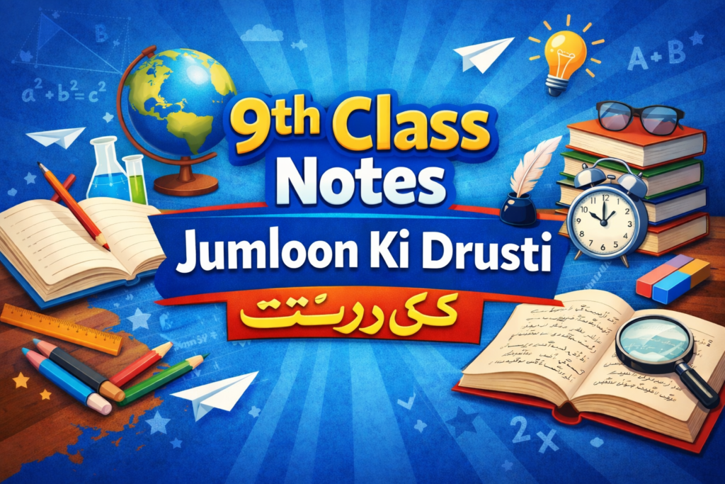 9th Class Notes Jumloon Ki Drusti نہم جملوں کی درستی 6 9th Class Notes Jumloon Ki Drusti