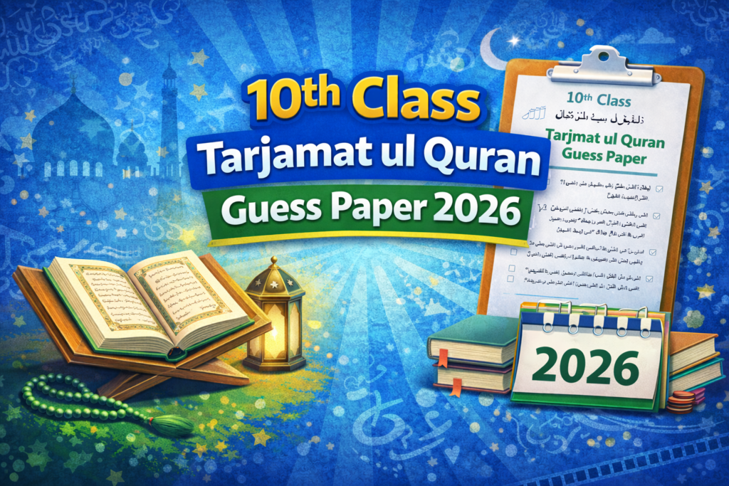10th Class Tarjmat ul Quran Guess Paper 2026 2 10th Class Tarjmat ul Quran Guess Paper 2026