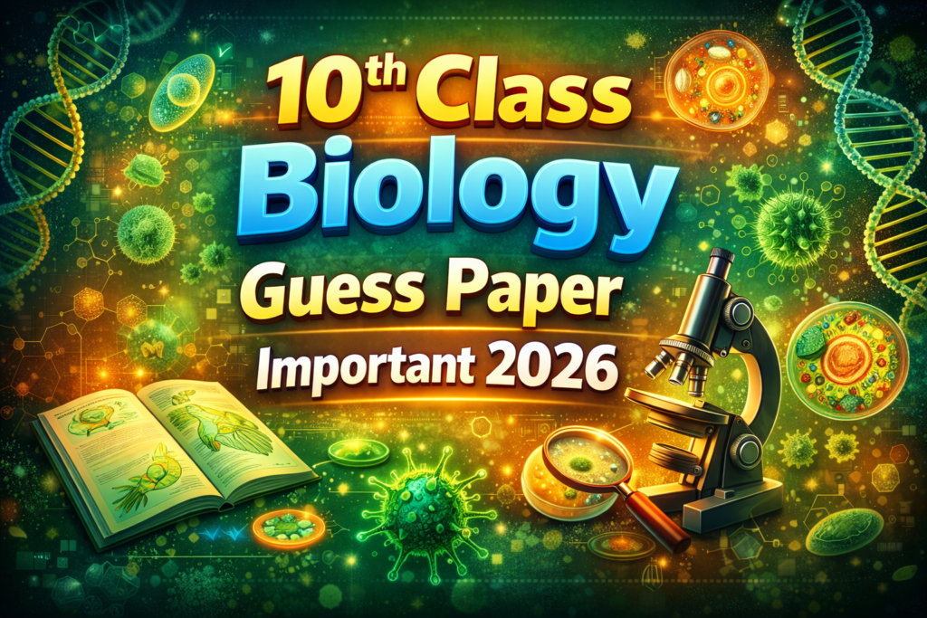 10th Class Biology Guess Paper Important 2026 22 10th Class Biology Guess Paper Important 2026