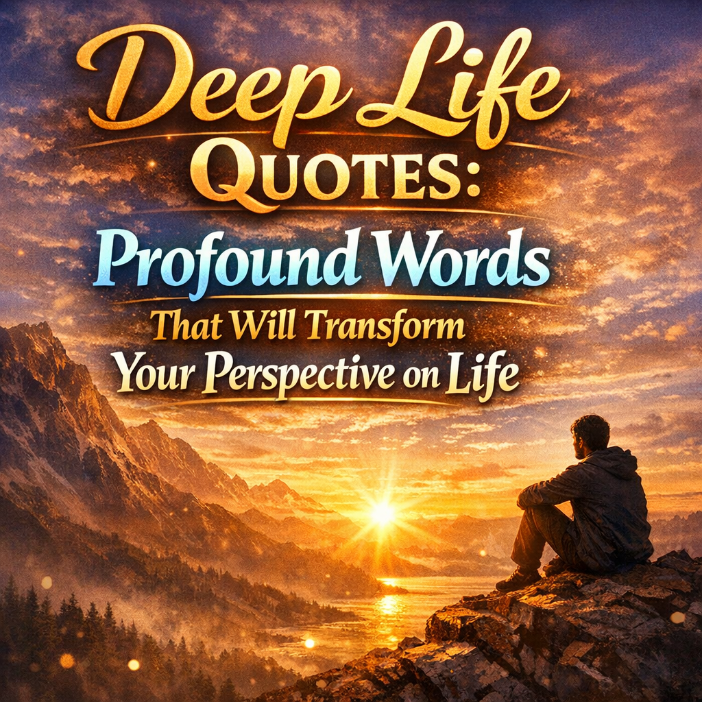 Deep Life Quotes That Will Transform Your Perspective on Life 6 deep life qoutes